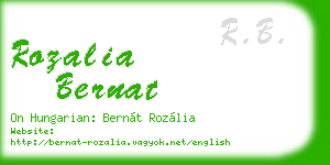 rozalia bernat business card